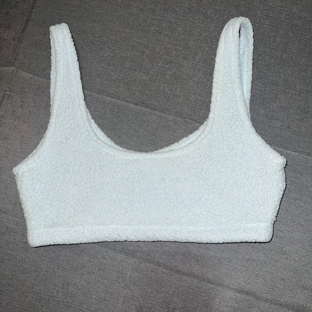 VS PINK Blue Fleece Bra
